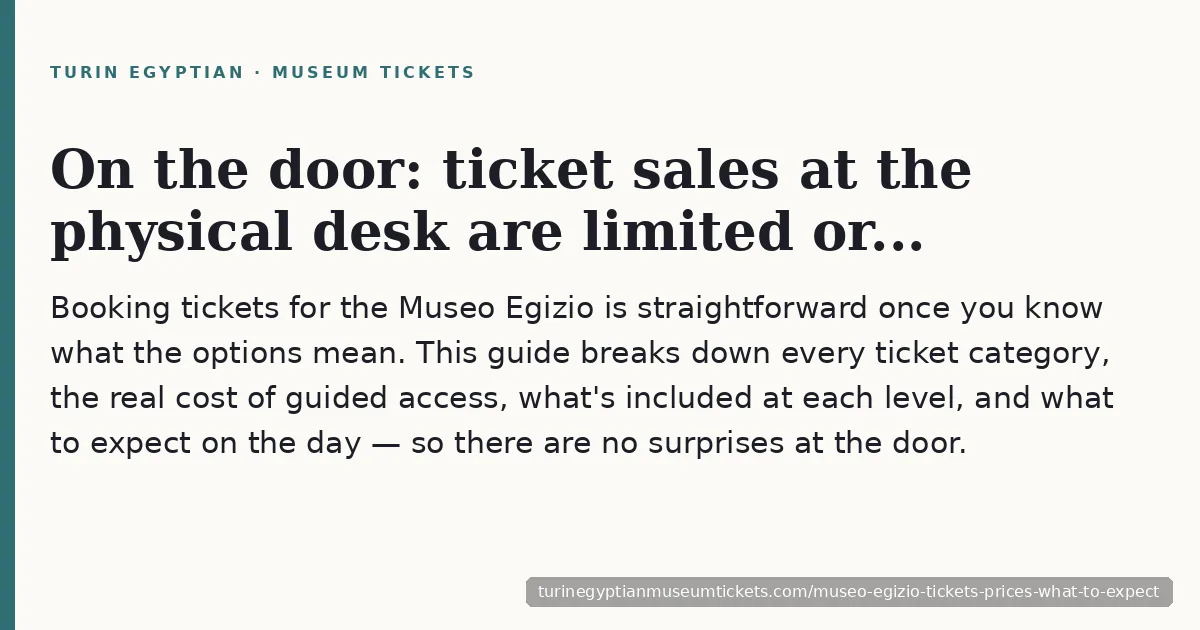 Museo Egizio tickets and prices — what to expect at the Turin Egyptian Museum